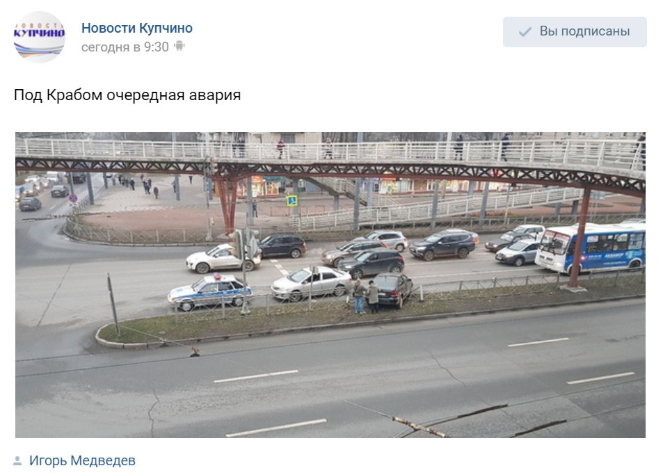 Скриншот из vk.com/kupchinonews
